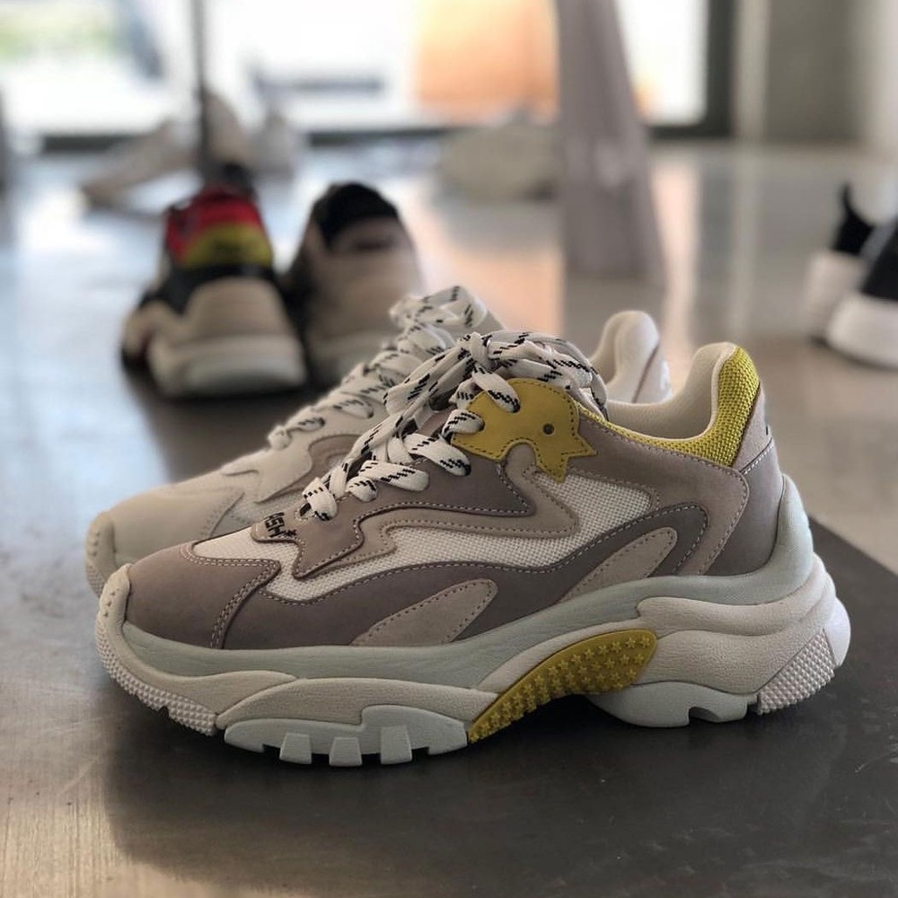 ASH Addict sneakers size 37 yellow-grey